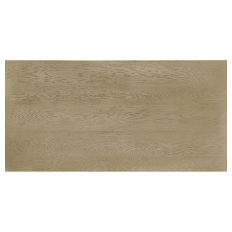 Pemberly Row 2-Piece Wood Coffee and End Table Set in Natural Oak