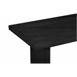 Pemberly Row 2-Piece Transitional Wood Coffee and End Table Set in Black