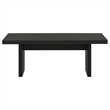 Pemberly Row 2-Piece Transitional Wood Coffee and End Table Set in Black