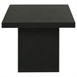 Pemberly Row 2-Piece Transitional Wood Coffee and End Table Set in Black