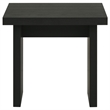 Pemberly Row 2-Piece Transitional Wood Coffee and End Table Set in Black