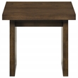 Pemberly Row 2-Piece Transitional Wood Coffee and End Table Set in Walnut