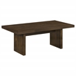 Pemberly Row 2-Piece Transitional Wood Coffee and End Table Set in Walnut