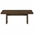 Pemberly Row 2-Piece Transitional Wood Coffee and End Table Set in Walnut