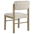 Pemberly Row 7-Piece Wood Spindle Chair Dining Set in Cream/Natural Oak