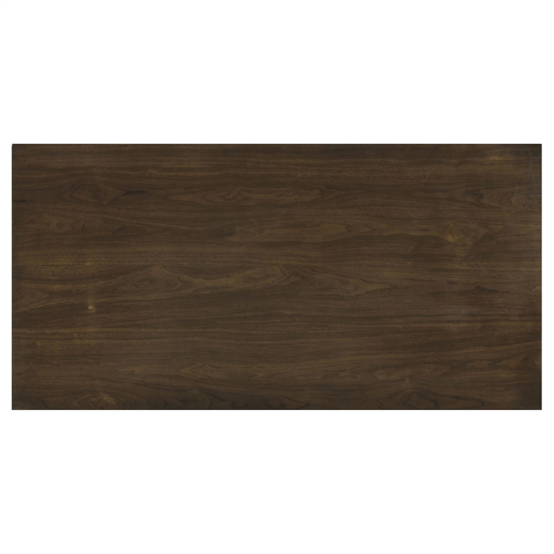 Pemberly Row 7-Piece Fabric and Wood Counter Dining Set in Cream/Walnut