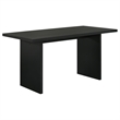 Pemberly Row 7-Piece Wood and Faux Leather Counter Dining Set in Black