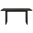 Pemberly Row 7-Piece Wood and Faux Leather Counter Dining Set in Black