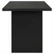 Pemberly Row 7-Piece Wood and Faux Leather Counter Dining Set in Black