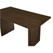 Pemberly Row 7-Piece Faux Leather Counter Dining Set in Walnut/Black