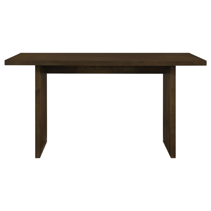 Pemberly Row 7-Piece Wood and Velvet Counter Dining Set in Cream/Walnut