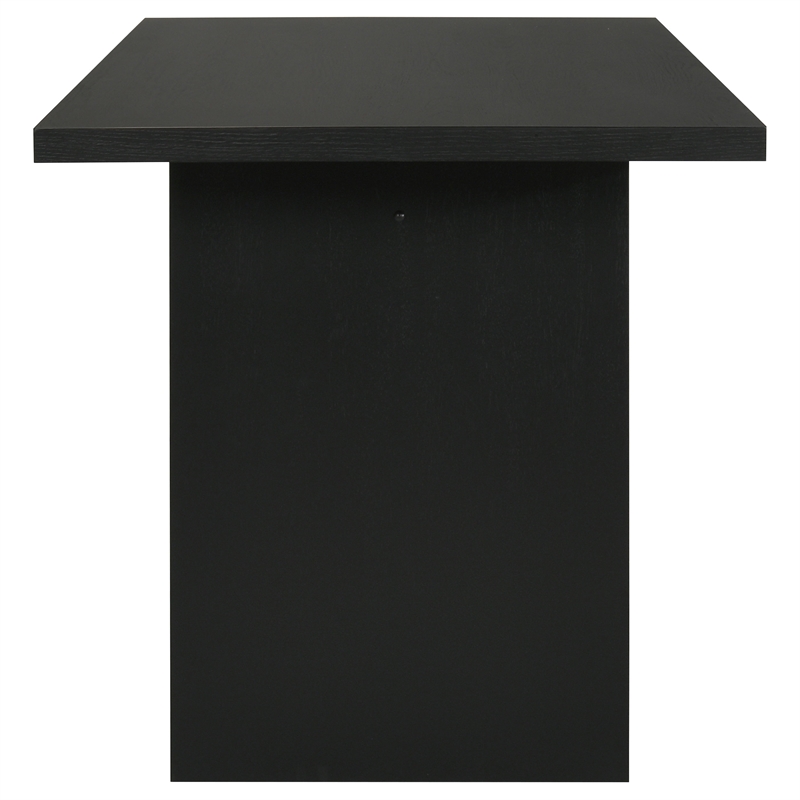 Pemberly Row 7-Piece Wood and Fabric Counter Dining Set in Black/Gray