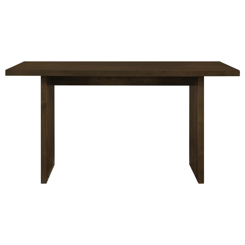 Pemberly Row 7-Piece Wood and Fabric Counter Dining Set in Walnut/Gray
