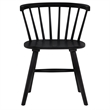 Pemberly Row 7-Piece 82-Inch Wood Dining Set with Spindle Chair in Black