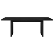 Pemberly Row 7-Piece Rectangular Dining Set with Spindle Chair in Black