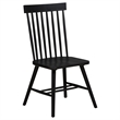Pemberly Row 7-Piece Rectangular Dining Set with Spindle Chair in Black