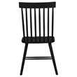 Pemberly Row 7-Piece Rectangular Dining Set with Spindle Chair in Black