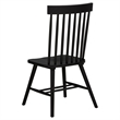 Pemberly Row 7-Piece Rectangular Dining Set with Spindle Chair in Black
