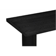 Pemberly Row 3-Piece Transitional Wood Coffee and End Table Set in Black