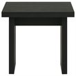 Pemberly Row 3-Piece Transitional Wood Coffee and End Table Set in Black