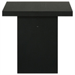 Pemberly Row 3-Piece Transitional Wood Coffee and End Table Set in Black