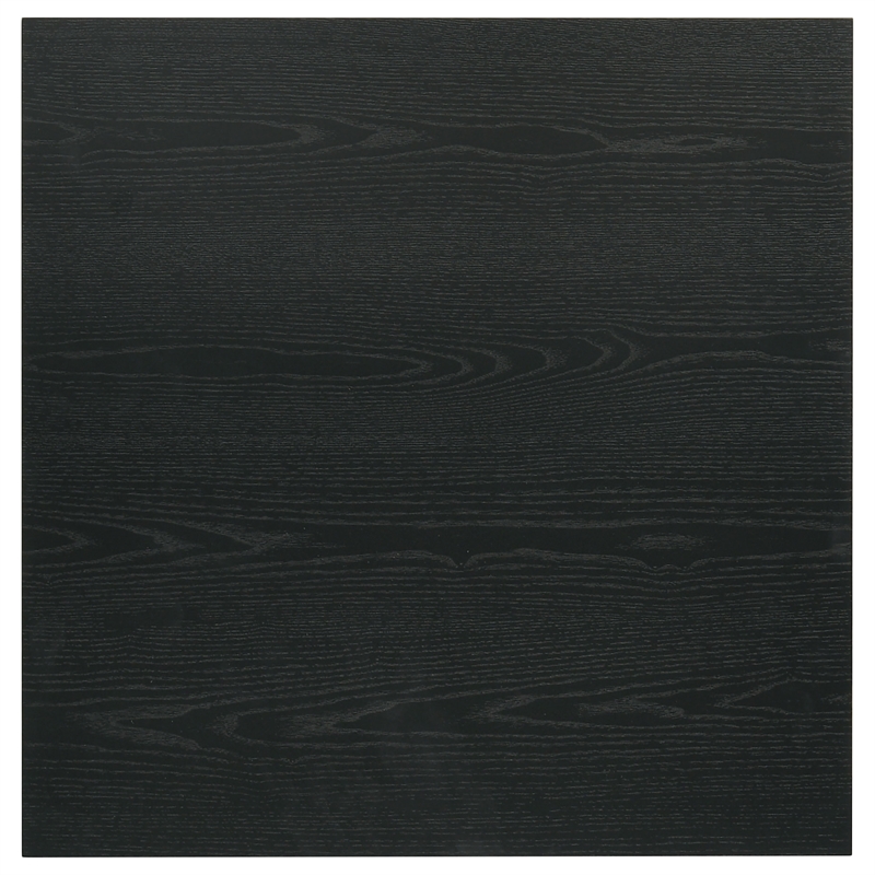 Pemberly Row 3-Piece Transitional Wood Coffee and End Table Set in Black