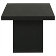 Pemberly Row 3-Piece Transitional Wood Coffee and End Table Set in Black