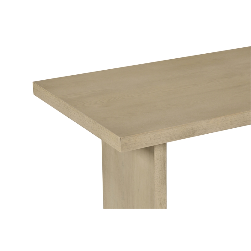 Pemberly Row 3-Piece Wood Coffee and End Table Set in Natural Oak