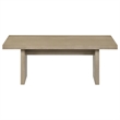 Pemberly Row 3-Piece Wood Coffee and End Table Set in Natural Oak