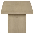 Pemberly Row 3-Piece Wood Coffee and End Table Set in Natural Oak