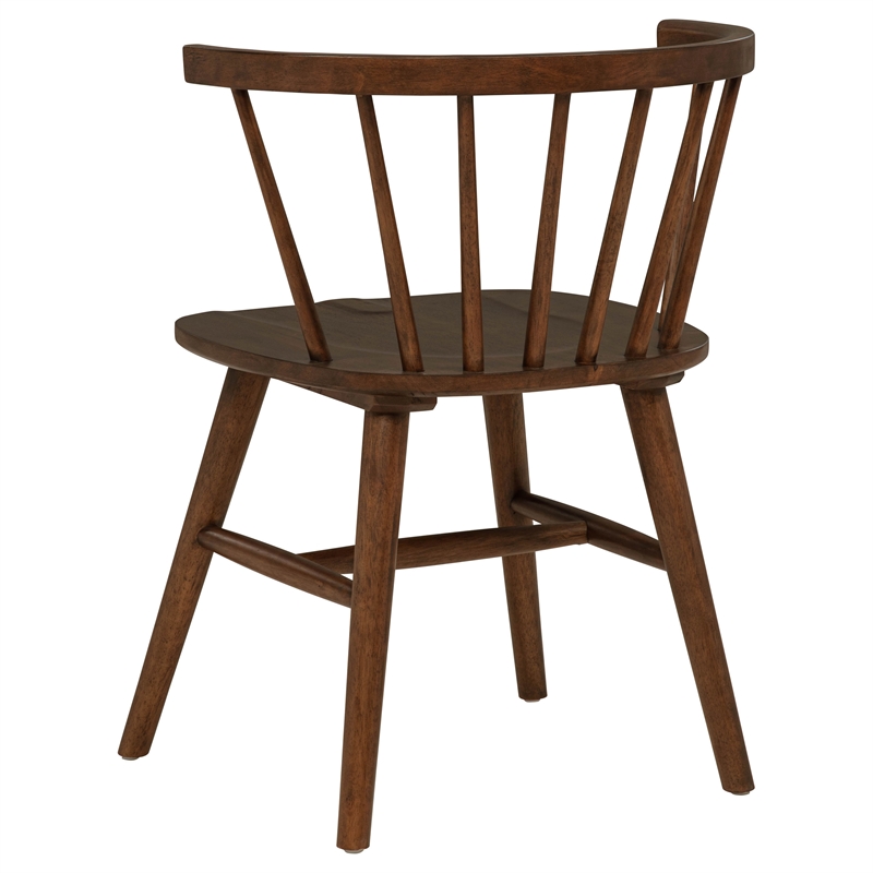 Pemberly Row 7-Piece 82-Inch Wood Dining Set with Spindle Chair in Walnut