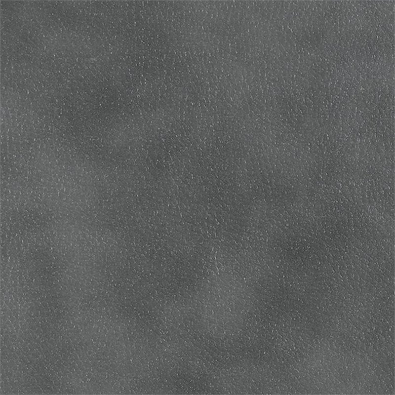 Pemberly Row Upholstered Padded Arm Glider Recliner Chair in Grey