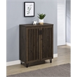 Pemberly Row 2-Door Entryway Shoe Storage Cabinet in Smoked Oak