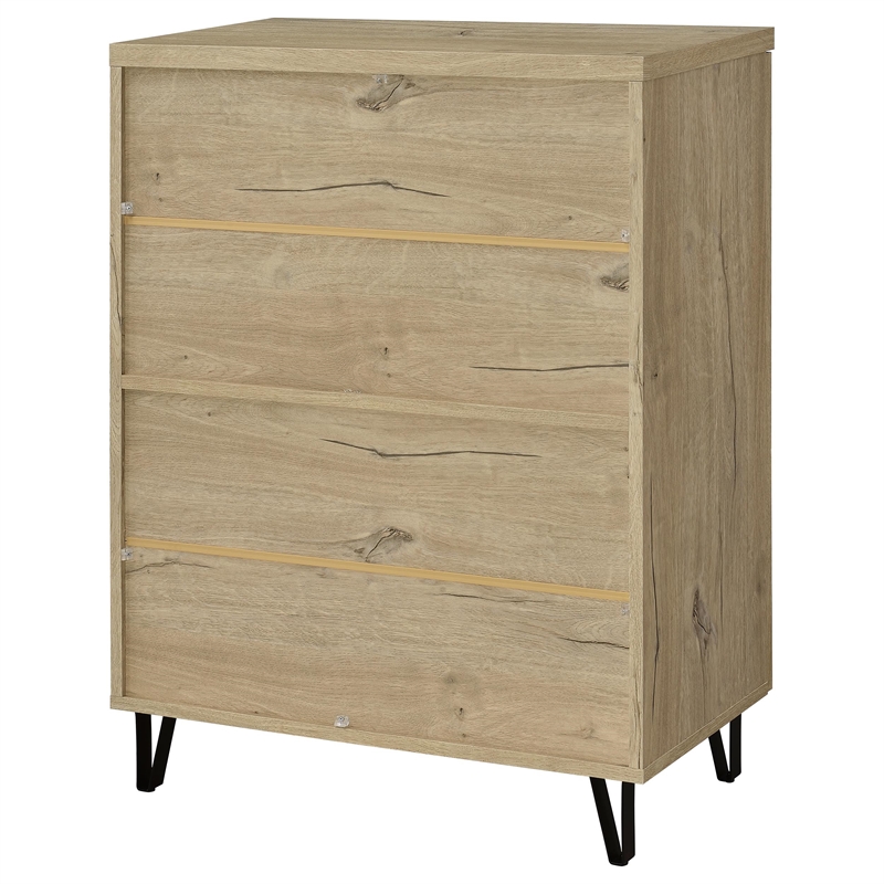 Pemberly Row 2-Door Entryway Shoe Storage Cabinet in White Oak