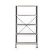 Pemberly Row Engineered Wood 63-Inch 4-Shelf Bookshelf in Gray Driftwood
