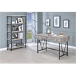 Pemberly Row Engineered Wood 63-Inch 4-Shelf Bookshelf in Gray Driftwood