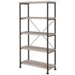 Pemberly Row Engineered Wood 63-Inch 4-Shelf Bookshelf in Gray Driftwood