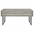 Pemberly Row 63-Inch 4-Drawer Engineered Wood Desk in Gray Driftwood