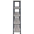 Pemberly Row 63-Inch 4-Shelf Double Bookshelf in Gray Driftwood