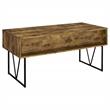 Pemberly Row 63-Inch 4-Drawer Engineered Wood Writing Desk in Rustic Nutmeg