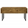 Pemberly Row 63-Inch 4-Drawer Engineered Wood Writing Desk in Rustic Nutmeg