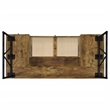 Pemberly Row 63-Inch 4-Drawer Engineered Wood Writing Desk in Rustic Nutmeg