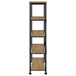 Pemberly Row Engineered Wood 63-Inch 4-Shelf Bookshelf in Brown