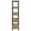 Pemberly Row Engineered Wood 63-Inch 4-Shelf Bookshelf in Brown