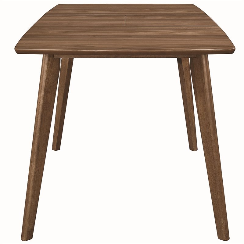 Pemberly Row 63-Inch Extension Leaf Dining Table in Natural Walnut