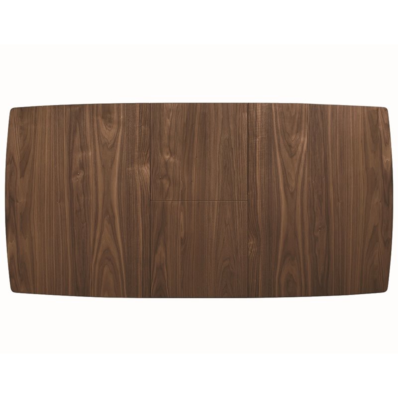 Pemberly Row 63-Inch Extension Leaf Dining Table in Natural Walnut