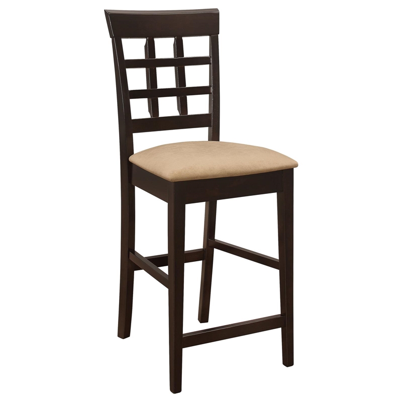 Pemberly Row 7-piece Square Counter Height Dining Set in Cappuccino