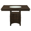 Pemberly Row 7-piece Square Counter Height Dining Set in Cappuccino