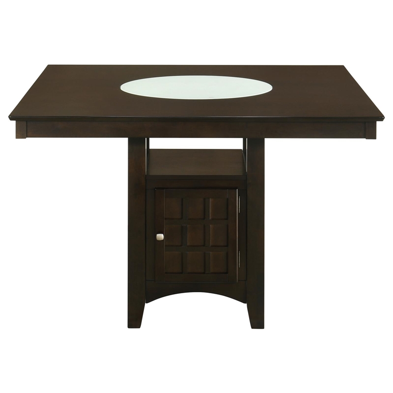 Pemberly Row 7-piece Square Counter Height Dining Set in Cappuccino