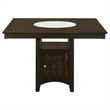 Pemberly Row 7-piece Square Counter Height Dining Set in Cappuccino